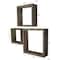 Ekena Millwork Square, Open Back, Vintage Farmhouse Shadow Box Shelves, Barnwood Decor Collection, PK3 DECR15SBSQOBPG - alternate 3